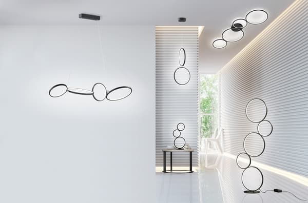 Bordlampe RONDO sort Trio 522610332