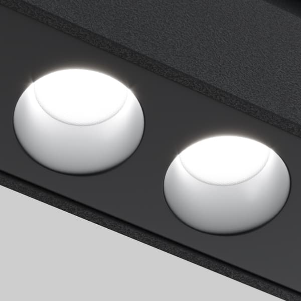 Musta lineaarinen LED-kohdevalaisin 18W POINTS Maytoni Technical