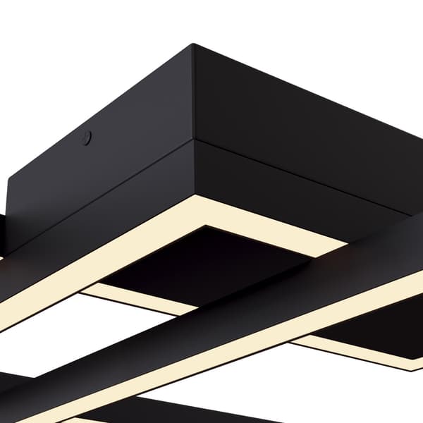 Moderne sort-hvid rektangulær LED loftlampe 78W RIDA Maytoni