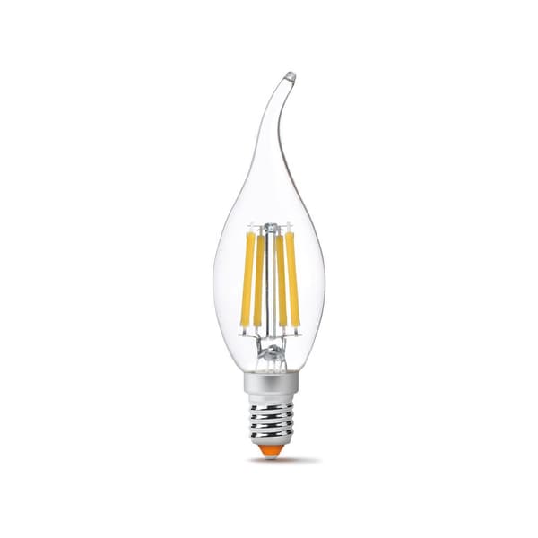 Flammepære klar C35 6W E14 neutral 806lm 4000K Videx