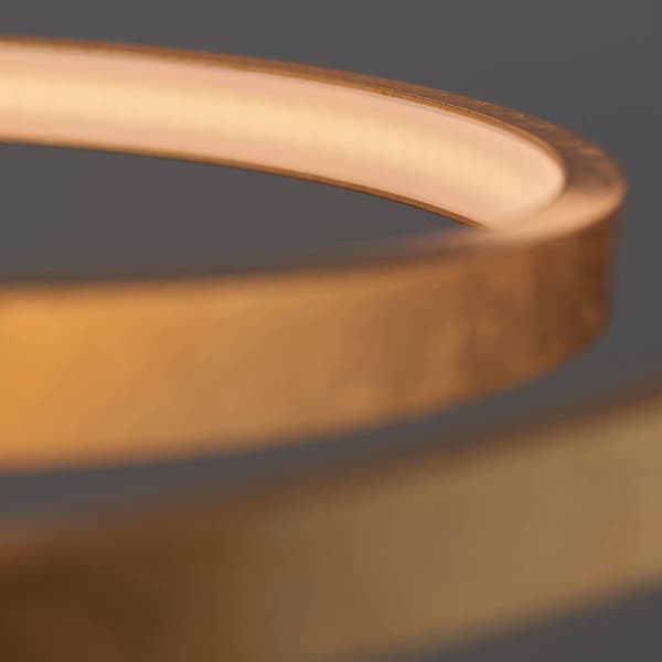 Moderne guld pendel to LED-ringe 31.5W SCRIBBLE Endon