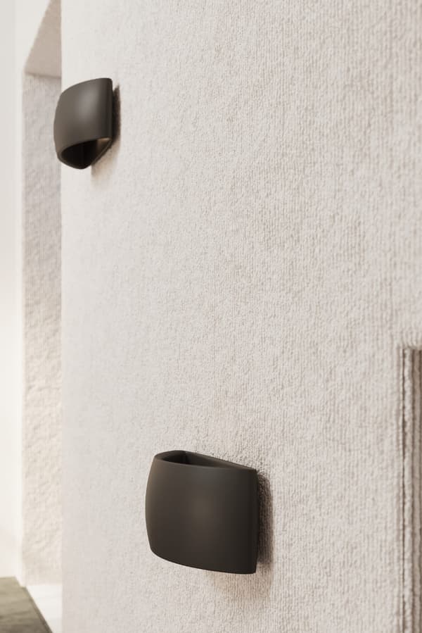 Keramisk væglampe PONTIUS sort Sollux Lighting SL.0876