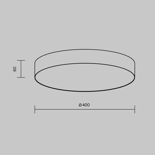 Moderne loftsplafond, mat guld, rund LED 45W ZON Maytoni Technical