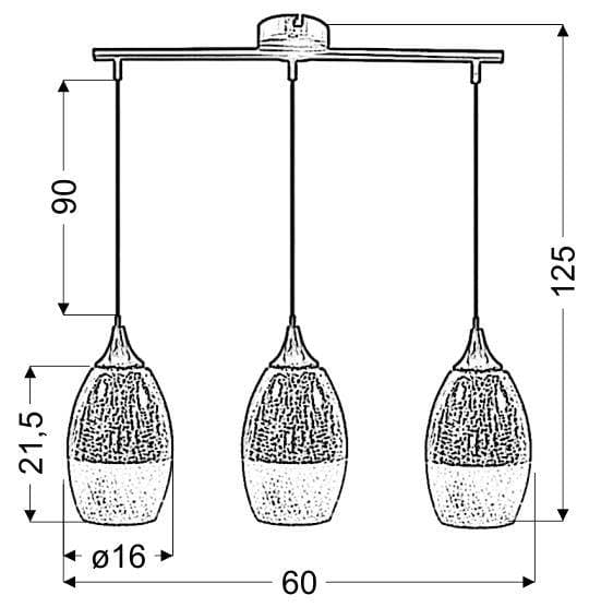 Candellux CELIA 33-51585 kromkrona