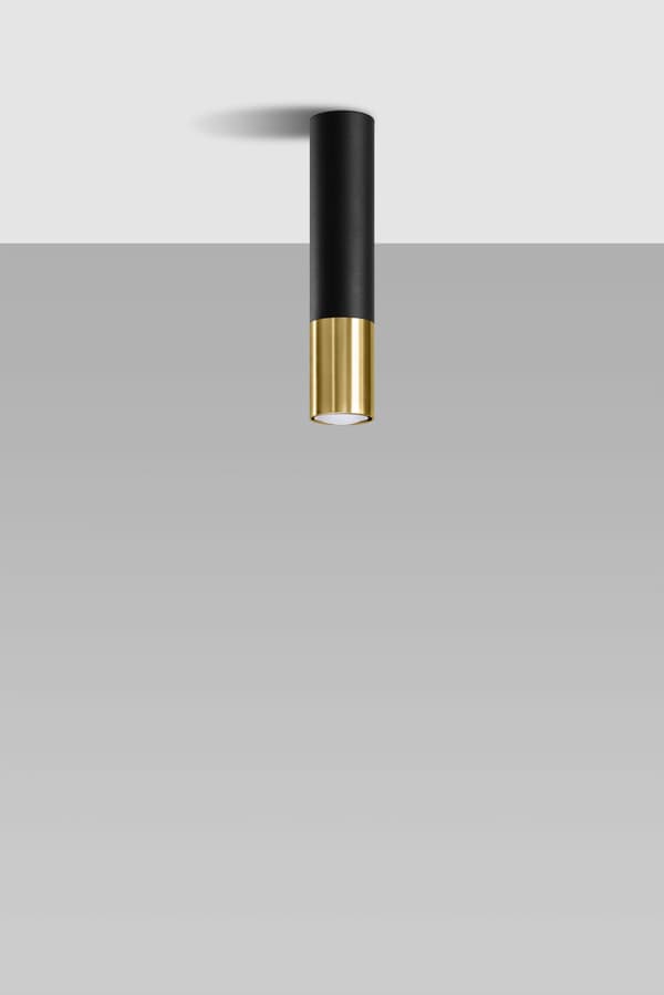 LOOPEZ loftlampe sort/guld fra Sollux Lighting model SL.0951