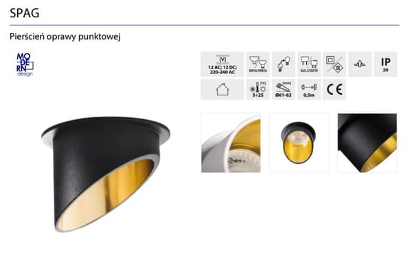 Kanlux SPAG loftarmatur model 27327