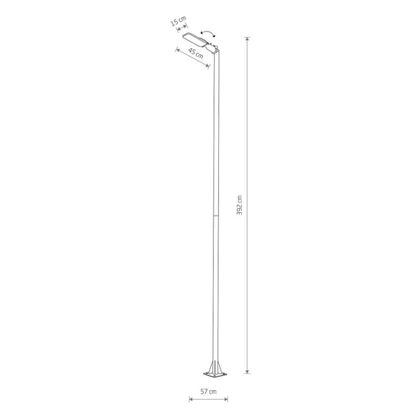 Havebelysning stolpe 4m LED varm farve Nowodvorski PATHWAY