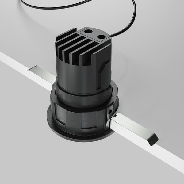 Indbygningsspot rund sort LED 7W Wise Maytoni
