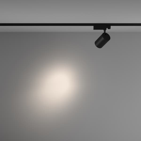 3-faset sort LED-spotlight 20W 4000K VUORO Maytoni Technical