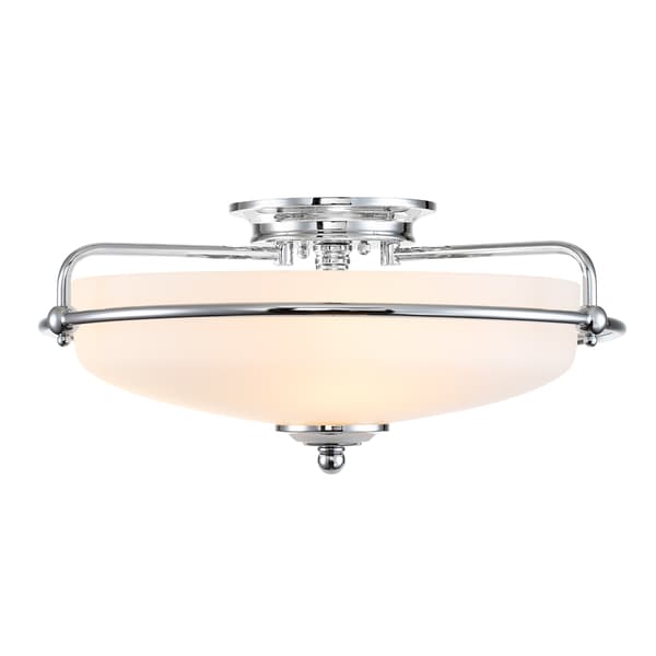 Loftlampe krom Griffin Quoizel