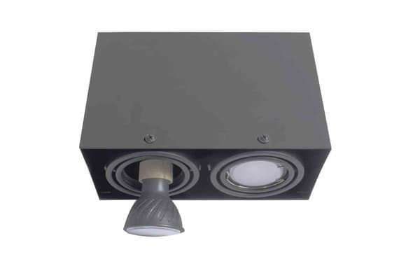 Milagro BLOCCO ML843 LED loftspot, grå, metal