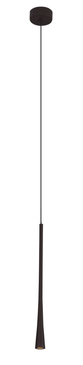Industriel minimalistisk sort pendellampe 40 cm COFFEE LED 7W P0372 Maxlight