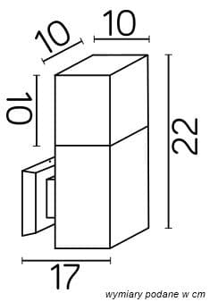 Ulkoseinävalaisin 1xE27 hopea IP44 SU-MA Cube CB-MAX K AL