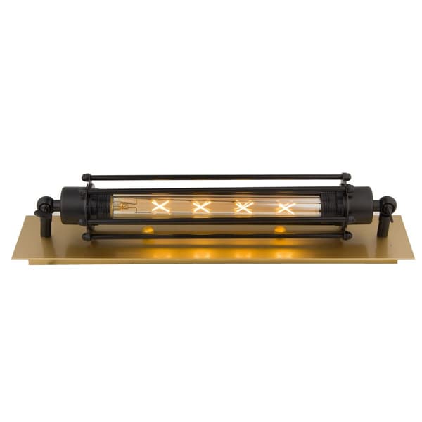 Kinkiet Retro Loft Abigali E27 guld-sort