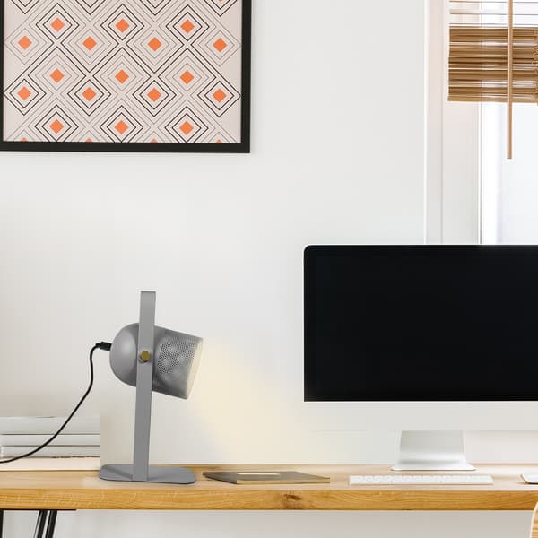 Industriel bordlampe askegrå E14 Ronnie 5254 Rabalux