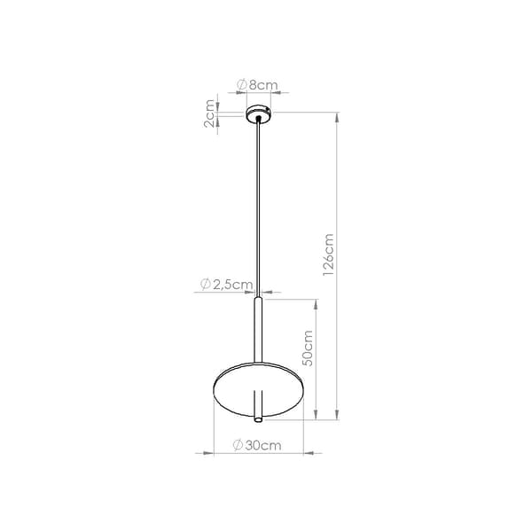 Pendellampe moderne sort rør justerbar gul filtskive 1xG9 8W FELTRO Sollux Lighting