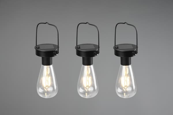 CAMPUS SOLAR bærbar udendørslampe sort RL R35146132