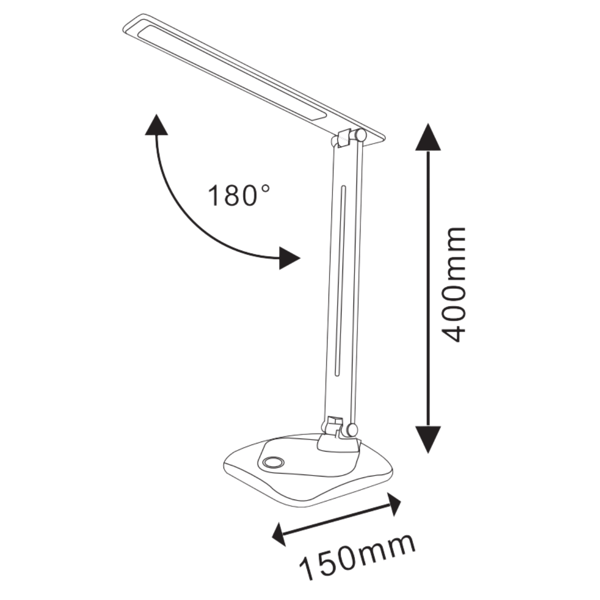 LED-bordslampa vit TOLEDO 316660 Polux