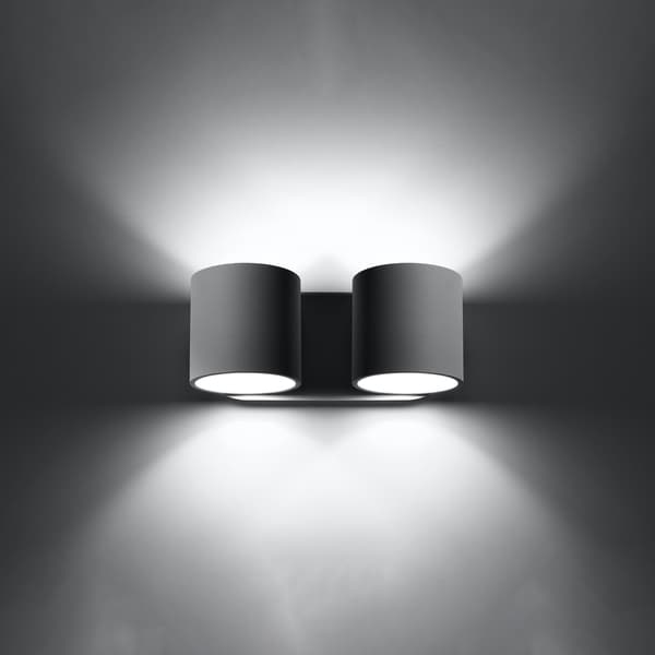 Seinävalaisin RONDEO 2 harmaa Pure Lume PU.0661