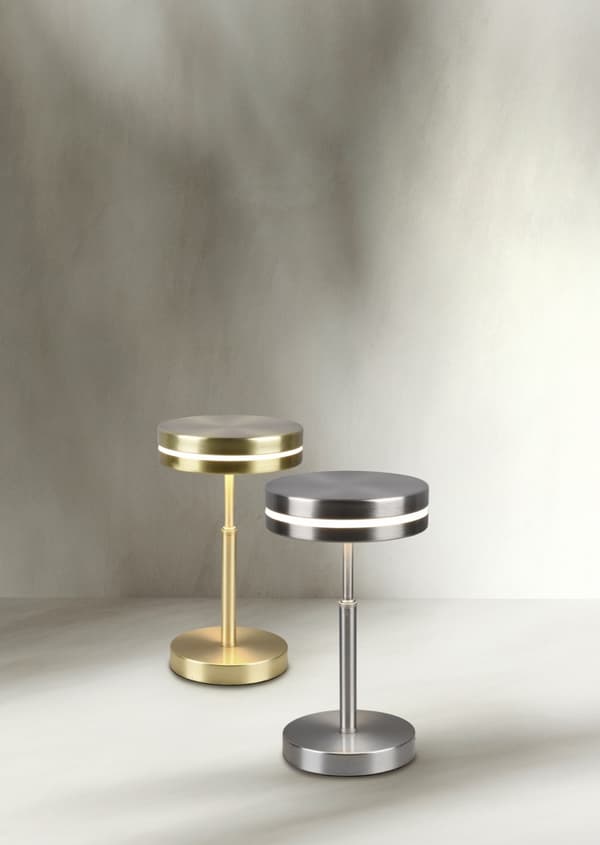 Bordlampe FRANKLIN sølv Trio 526510107