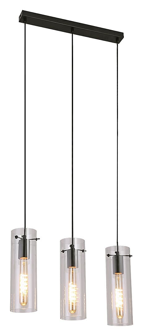 Riippuvalaisin E27 3x40W musta 5259 Acantha Rabalux