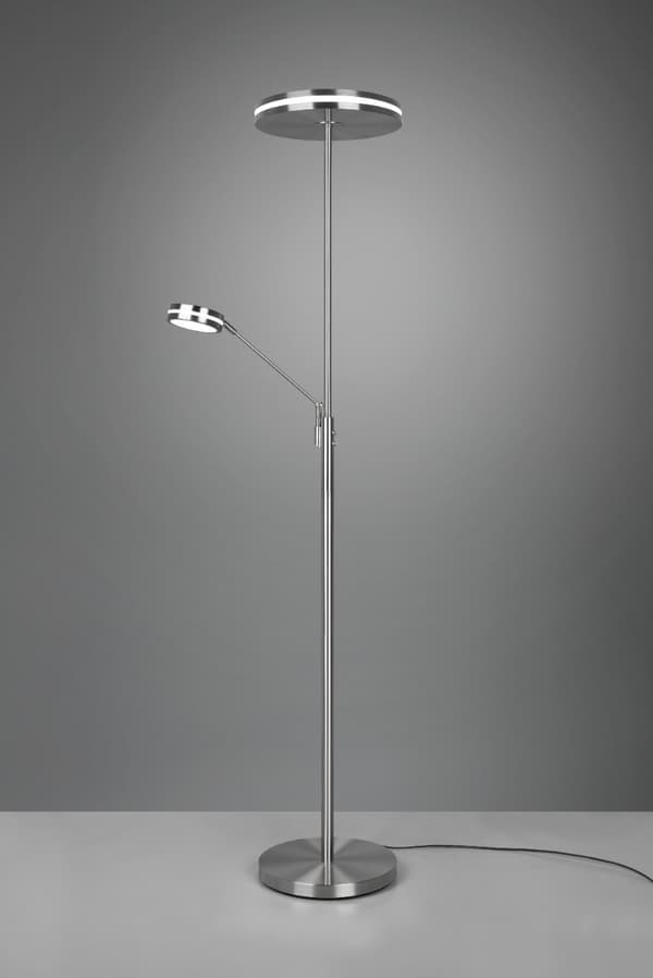 LED gulvlampe FRANKLIN sølv Trio 426510207