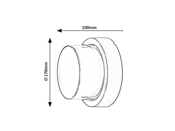 Rabalux Durbe 7246 RGBW 10W LED-ulkoseinävalaisin, musta