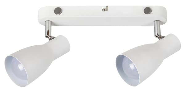 Väggspotlight med strömbrytare E27 vit Ebony 6027 Rabalux