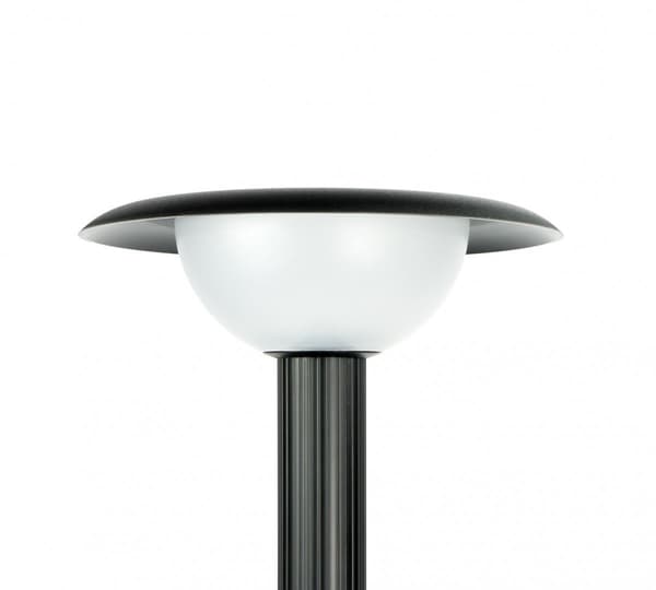 Moderne sort standerlampe til haven, 113 cm, 1xE27 10W FEBE SU-MA