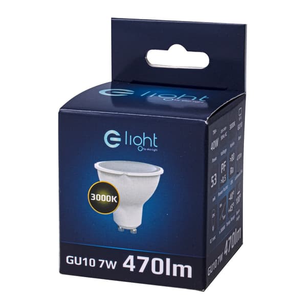 LED-pære 6.5W GU10 varmt lys Eko-light