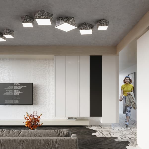 Loftlampe TRIGON 35 paillet Pure Lume PU.0691
