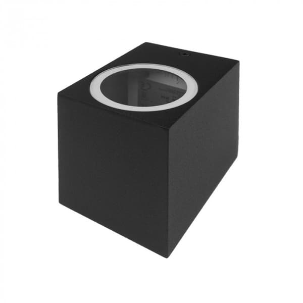 Ulkoseinävalaisin 1xGU10 IP44 alumiini musta Ecolight EC79084