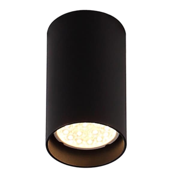 Moderne sort loftspot Ø6 cm PET 1xGU10 50W C0142 Maxlight