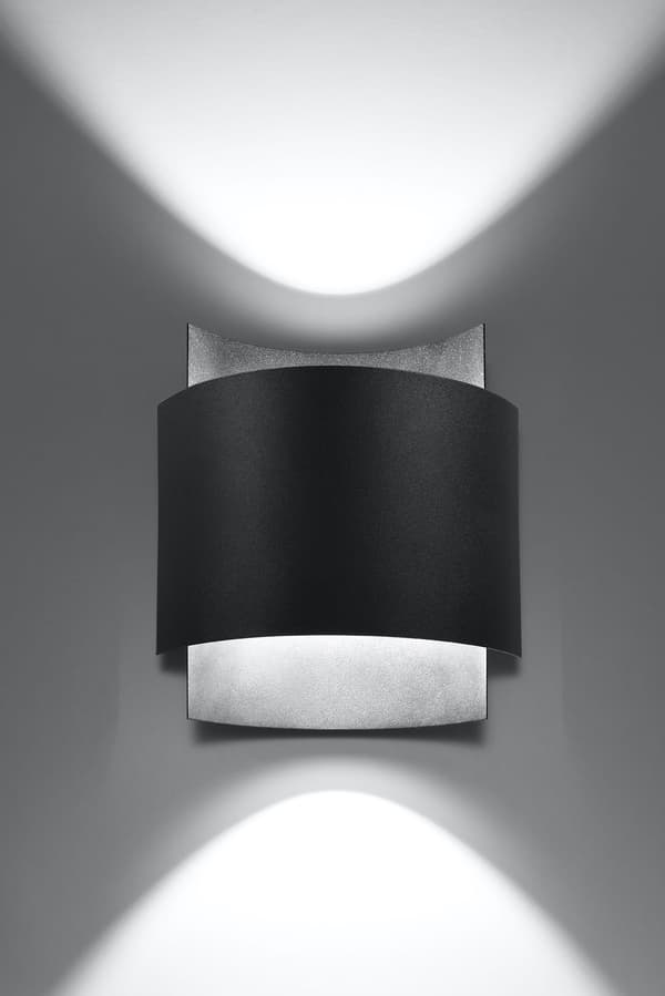 Væglampe IMPACT sort Sollux Lighting SL.0858