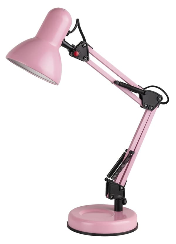 Skrivbordslampa för flickor rosa E27 Samson 4179 Rabalux