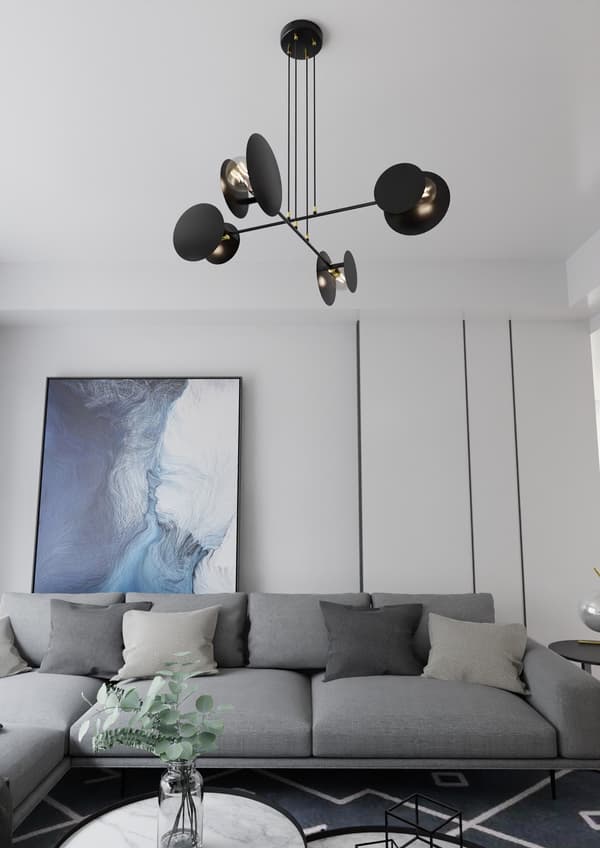 Lysekrone Emibig 4xE27 40W IDEA 4 BLACK 792/4