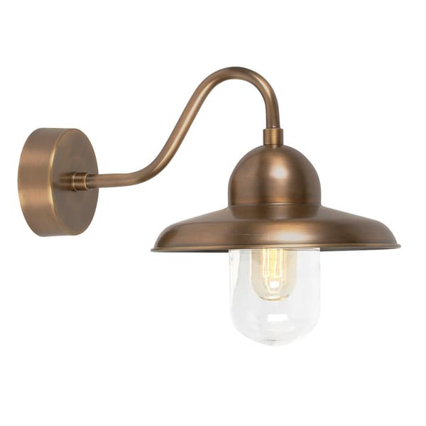 Udendørs væglampe industriel Antik messing E27 60W Somerton Elstead