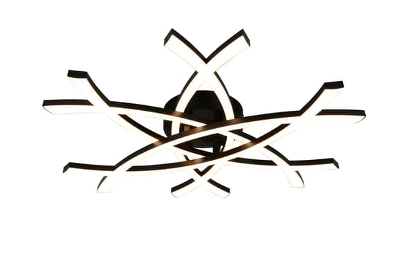 Kattovalaisin moderni musta design LED 33W POLLOCK RL