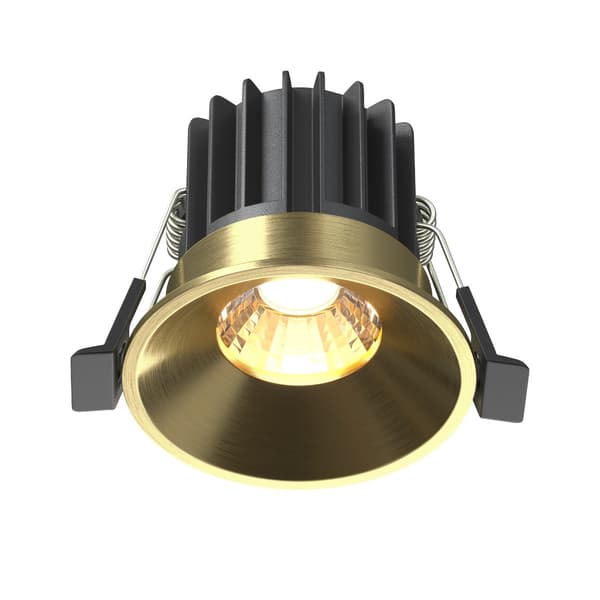 Infälld armatur modern mässing LED-spotlight 7W ROUND Maytoni Technical