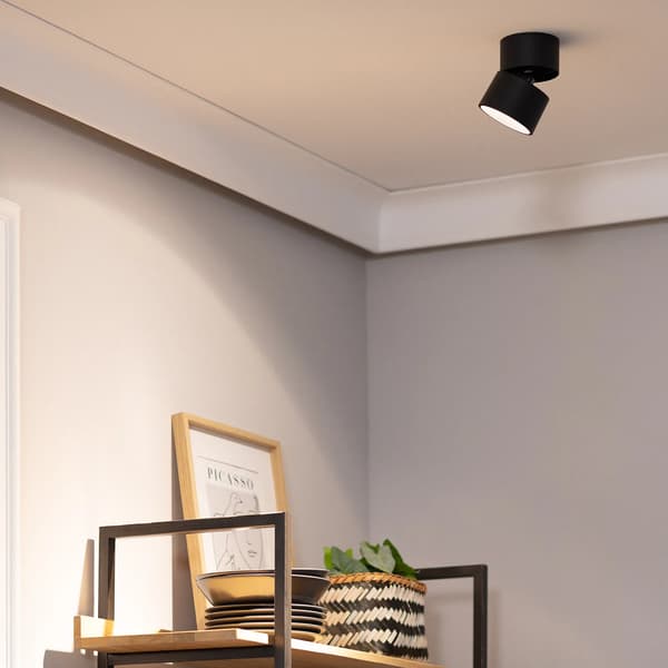 Spot LED-spotlight 15W neutral sort Romeo Abruzzo LPR-15W-C-NW