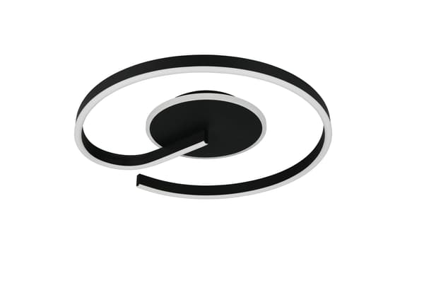 Moderne sort loftlampe med åben ring LED 21W CALLE RL