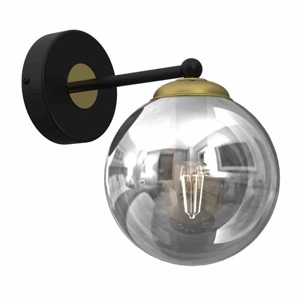 Seinävalaisin LED Milagro REFLEX MLP8412 musta