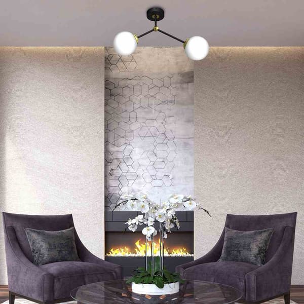 LED loftslampe Milagro JOY MLP7459 sort / guld