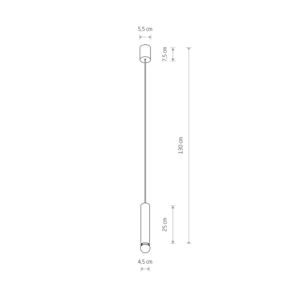 Pendellampe lysekrone Nowodvorski BATON 7852 stål, sort