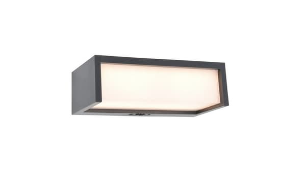 Moderne mørkegrå solcellevæglampe med PIR-bevægelsessensor LED 11W TELIS Lutec