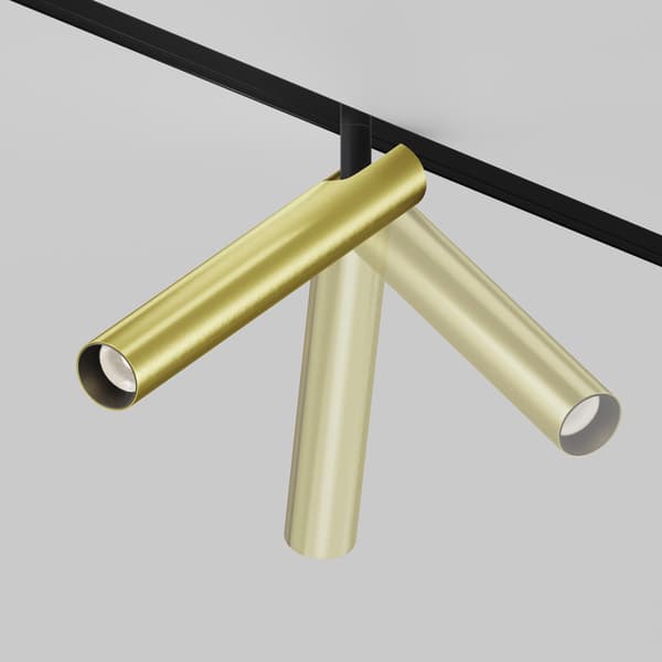 Magnetisk skinnespot guld-sort LED-rør 6W 3000K FOCUS T Maytoni Technical