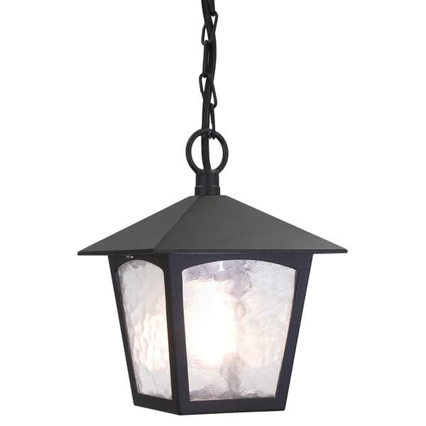 Udendørs pendellampe York 1xE27 sort Elstead BL6B-BLACK