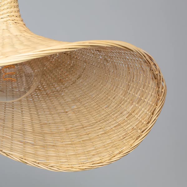 Boho-riippuvalaisin bambuhattu Abruzzo Isabella 40cm E27