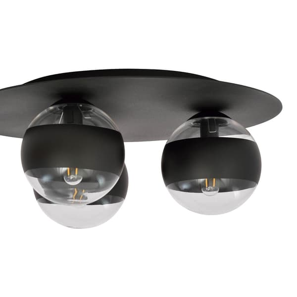 Emibig loftlampe 3xE14 40W SOLAR 3 SORT/STRIBE 1129/3