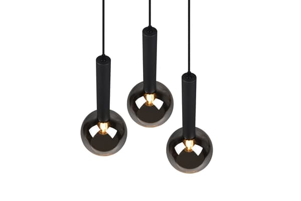 Lysekrone CLAYTON sort Trio 310390332